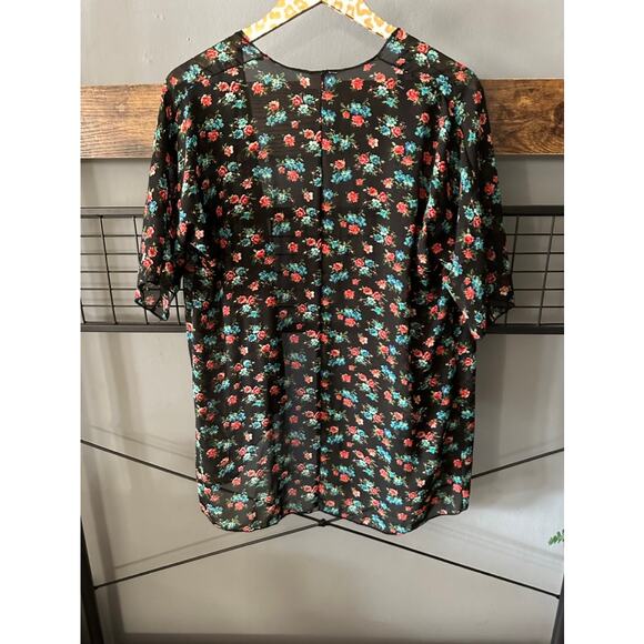 Lularoe Floral Sheer Cardigan | Size 3 - Picture 4 of 4